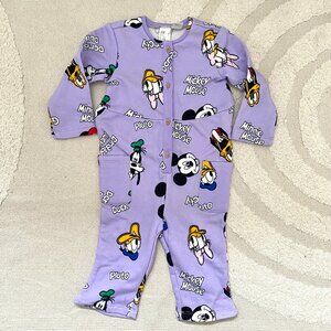 NWT Disney Minnie Mouse x H&M Purple Baby Girl One Piece Outfit | 9- 12M